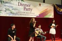 Singing performance by international students.